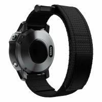 Нейлоновый эластичный ремешок 22 мм для Garmin Fenix 7/Fenix 6 Pro/Forerunner 935/945 с отверткой - черный