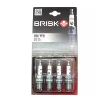 Свечи зажигания в блистере комплект 4 шт. ключ на 16 длинная юбка BRISK