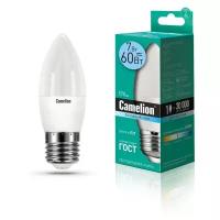 Лампа светодиодная Camelion, LED7-C35/845/E27 E27, C35, 7Вт, 4500К