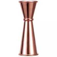 Джиггер, мерный стакан из нержавеющей стали 30/60 мл, цвет розовый золотистый Kitchen Angel KA-JGR1-03