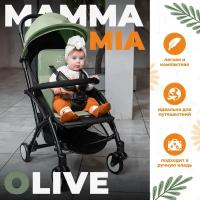 Прогулочная коляска SWEET BABY Mamma Mia, оливковый, цвет шасси: белый