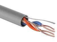 Кабель витая пара U/UTP кат.5E 2х2х24AWG solid CCA PVC сер. (м) PROCONNECT 01-0022-3