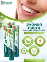 Зубная паста Himalaya Herbals Mint Fresh Свежая мята 75 мл. х 4 шт