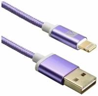 ACD Кабель USB соединительный USB A-Lightning ACD U913 ACD-U913-P6P, фиолетовый (1.0м) (ret)