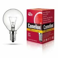 Лампа накаливания CAMELION (8969) 40/D/CL/E14