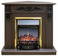 Электрокамин RealFlame DOMINICA CORNER STD/EUG DN-F817 с очагом Fobos Lux Brass