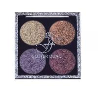 FFleur Палетка теней Glitter Quad, 5.2 г