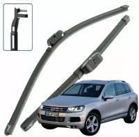 Дворники VW Volkswagen Touareg (2) NF Фольксваген Туарег НФ 2010 2011 2012 2013 2014 Щетки стеклоочистителя бескаркасные 650-650 2шт