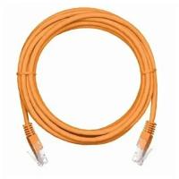 Коммутационный шнур NETLAN EC-PC4UD55B-BC-PVC-010-OR-10 U/UTP 4 пары, Кат.5е (Класс D), 100МГц, 2хRJ45/8P8C, T568B, многож, оранжевый, 1м, уп. 10шт