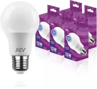 Упаковка светодиодных ламп 5 шт REV 32268 9, 4000К, Е27, A60, 13Вт