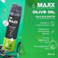 Пена для бритья Majix Sport Olive oil c оливковым маслом, 200 мл
