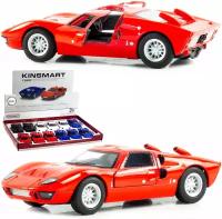 Металлическая машинка игрушка 1:32 1966 Ford GT40 MKII (Форд ГТ), инерционная / Красный