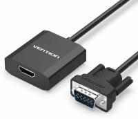 Конвертер VGA в HDMI Vention со звуком активный