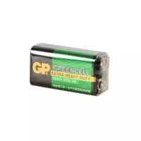 Батарейка солевая GP Greencell Extra Heavy Duty, 6F22-1S, 9В, крона, спайка, 1 шт. 1542529