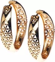 Бижутерия серьги кольца длинные висячие сережки женские под золото Xuping