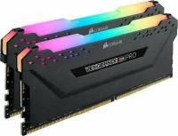 Модуль памяти DDR4 Corsair Vengeance RGB Pro 16Gb (2x8Gb) 3600MHz CL16 (16-19-19-36) 1.35V / CMW16GX4M2D3600C16 / Black