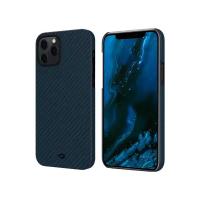 Чехол Pitaka MagEZ Case для iPhone 12 Pro 6.1", черно-синий, кевлар (арамид)