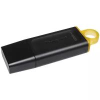 Флешка Kingston DataTraveler Exodia 128 ГБ, 1 шт., черный/желтый