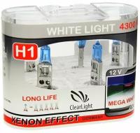 Лампа автомобильная Clearlight WhiteLight, H1, 12 В, 55 Вт, набор 2 шт