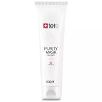 TETe Cosmeceutical Purity Mask Себорегулирующая очищающая маска для лица с цинком и красной глиной, 230 г, 200 мл