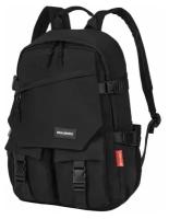 Рюкзак BRAUBERG FUSION универсальный с отделением для ноутбука, карман-антивор, черный, 43х30х14 см