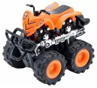 Игрушка. Машинка пластиковая инерционная "Квадроцикл" оранжевая 4WD BIG MOTORS