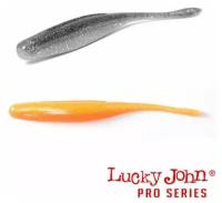 Набор силиконовых приманок мягких съедобных виброхвост Lucky John Pro Series "Wacky Hama Stick" 8,9 см T26 9 шт