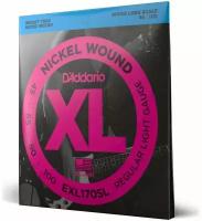 Струны для 4-х струнной бас-гитары D'ADDARIO EXL170SL Light легкое натяжение