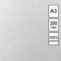 Бумага рисовальная Лилия Холдинг А3 297*420 мм, 200г/м², 100 листов, белая