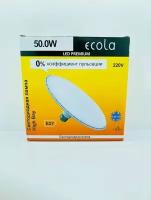 Ecola высокомощн. E27 50W 4000K 4K круг 220х120 High Bay LED Premium HP6V50ELC