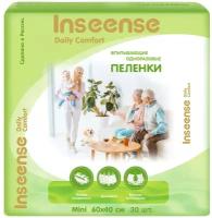 Одноразовая пеленка Inseense Daily Comfort 60х40см, белый, 30 шт