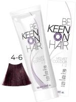 KEEN Be Keen on Hair краска для волос без аммиака Velvet Color, 4.6 mittelbraun violet (wildpflaume), 100 мл