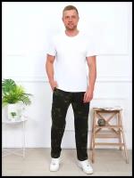 Брюки мужские больших размеров /Домашние штаны (камуфляж), размер 56 / камуфляж цвет / relax textile
