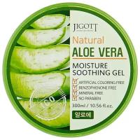 Успокаивающий гель для лица и тела с экстрактом алоэ вера Jigott Natural Aloe Vera Moisture Soothing Gel 300ml