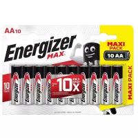 Батарейка Energizer Max AA/LR6, в упаковке: 10 шт