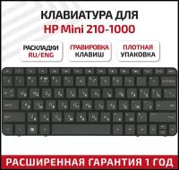 Клавиатура (keyboard) NM6 для ноутбука HP Mini 210-1030ER, 210-1031ER, 210-1040ER, 210-1041ER, черная с рамкой