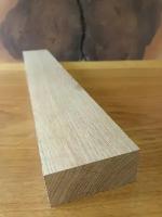Брусок из древесины ДУБ 45х85х550мм для резьбы по дереву, деревянная заготовка, материал для моделирования