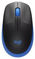 Беспроводная мышь Logitech M191, черный/синий