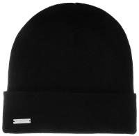 Шапка SEEBERGER арт. 18308-0 TURN-UP BEANIE (черный), размер ONE