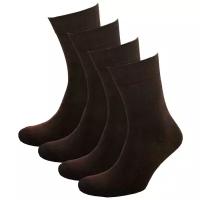 Носки STATUS, 4 пары, размер 29, коричневый