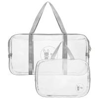 ROXY-KIDS комплект сумок в роддом 2 шт., серый, 2 шт