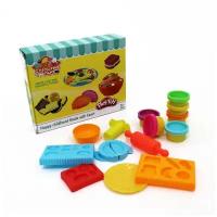 Набор пластилина для лепки Play-Toy "Спагетти"/ Тесто для творчества с формочками/Набор для творчества Play Toy Спагетти/ Пластилин для лепки