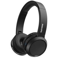 Гарнитура накладные Philips TAH4205BK/00, черный, беспроводные, bluetooth, оголовье