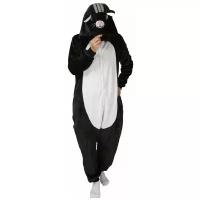 Костюм-пижама Кигуруми (Kigurumi) для детей Чёрная Кошка (размер 120, рост 115-125)