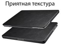 Кожаный чехол, накладка из экокожа iCarer для MacBook Pro 16 2021 m1 pro/ m1 max, черный (model A2485)