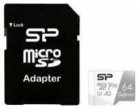 Карта памяти MicroSD 64GB Silicon Power Class 10 Superior + SD адаптер