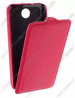 Кожаный чехол для HTC Desire 300 Aksberry Protective Flip Case (Red)