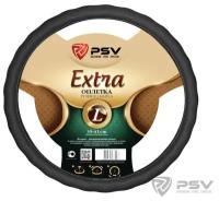 PSV 125861 Оплетка на руль "PSV" иск.кожа VEST (EXTRA) (Черный) L