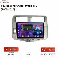 Штатная магнитола FarCar для Toyota Land Cruiser Prado 150 (2009-2013) на Android 10 (4gb/32gb/WiFi/BT/GPS/DSP/QLED/4G)