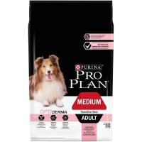 PRO PLAN Adult Medium Sensitive Skin корм для собак средних пород с чувствительной кожей, с лососем и рисом 7кг